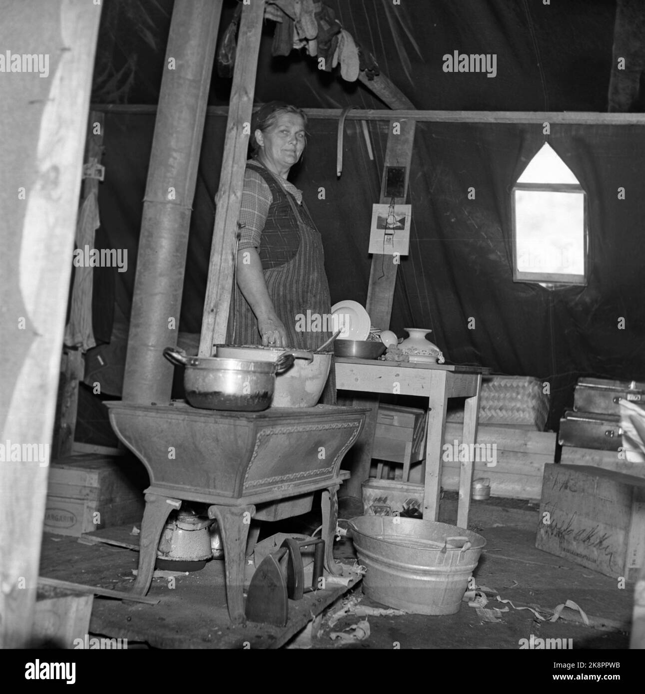 Elvebakken, Alta Sept. 1946 daily life in Northern Norway after World