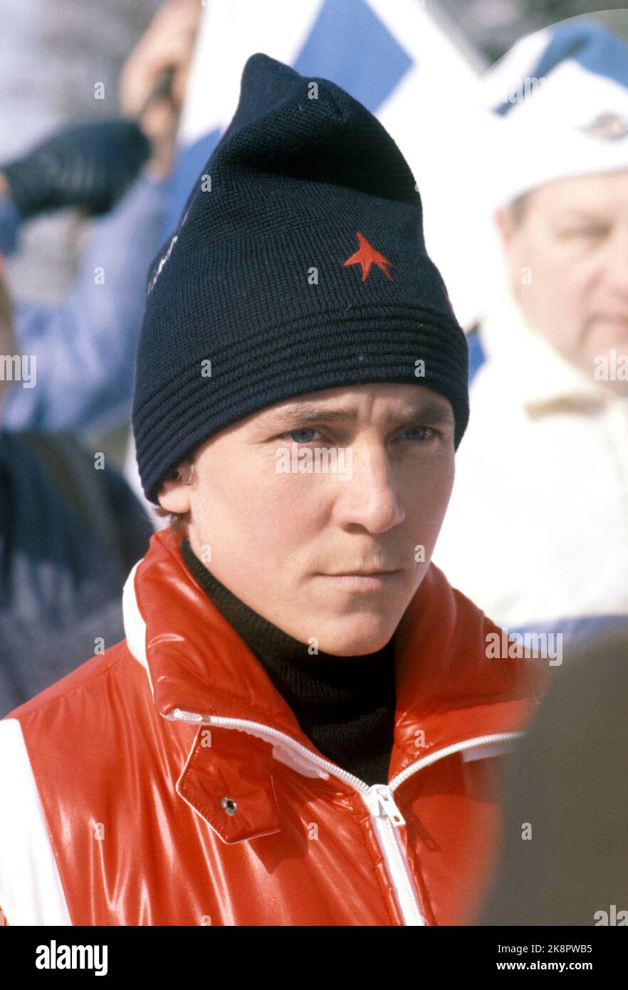 Olympic lake placid 1980 cross country skiing hires stock photography