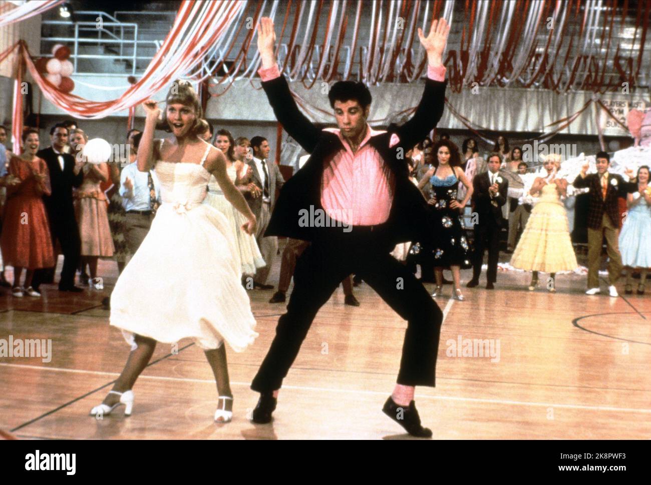 Grease 1978  Olivia Newton John & John Travolta Stock Photo