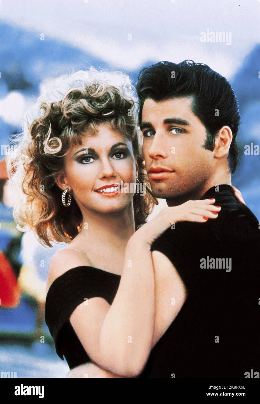 Grease 1978  Olivia Newton John & John Travolta Stock Photo