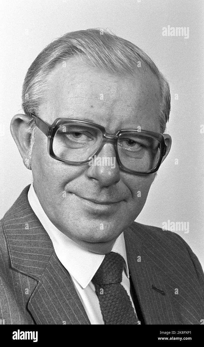 Oslo, 1983 NRK employee Herbjørn Sørebø. Photo: Inge Gjellesvik / NTB ...