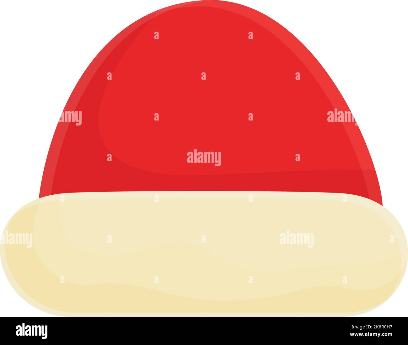Santa hat icon cartoon vector. Christmas hat. Face head Stock Vector