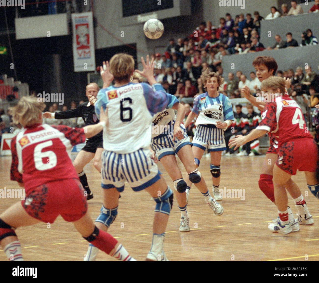 Women in oslo spectrum denmark against germany hires stock photography