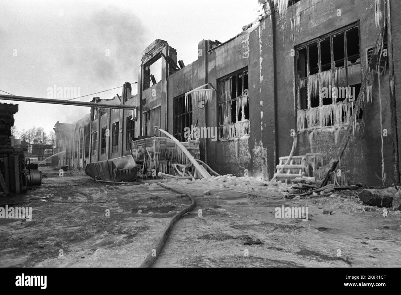 Fredrikstad January 8, 1975. The Panco A/S plastic factory in Onsøy