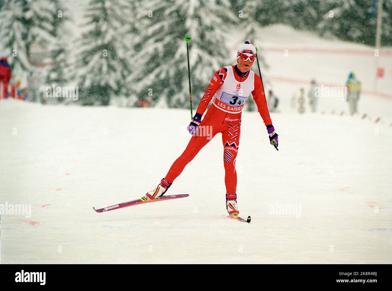 France 19920217 winter olympics in albertville cross country skiing hi