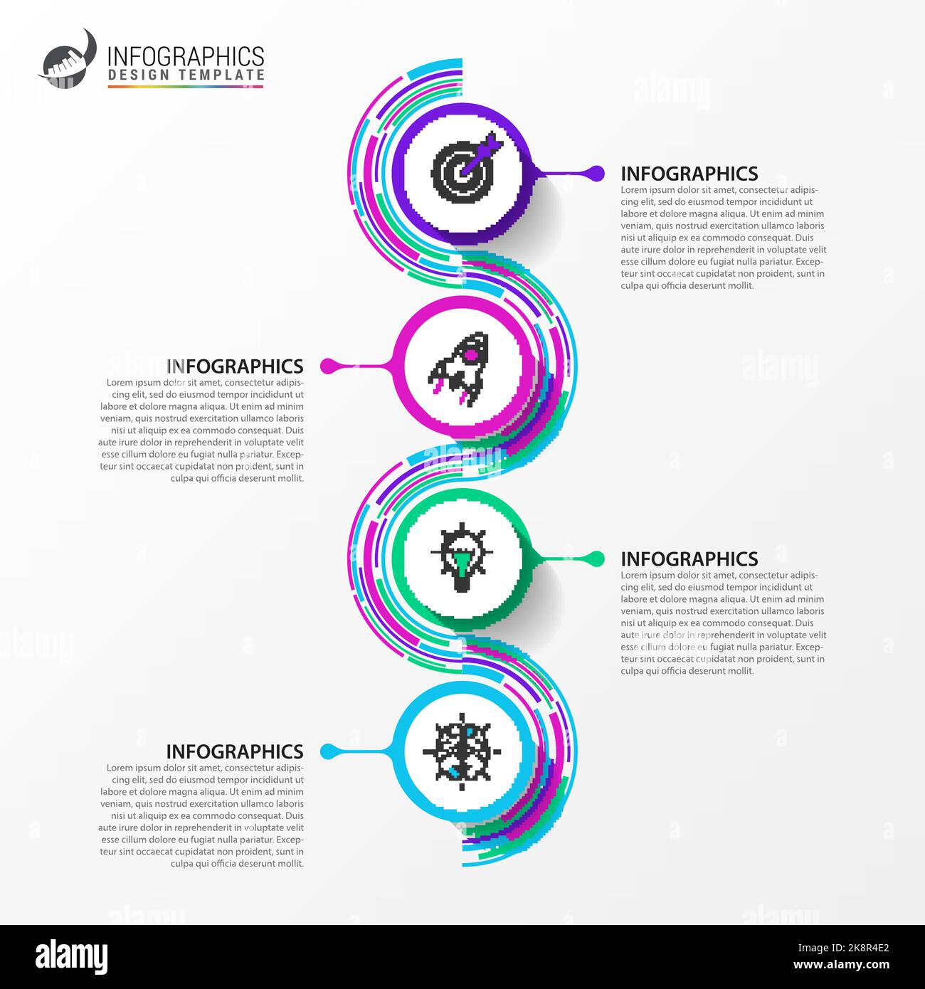 Timeline. Infographic design template. Business concept with 4 steps ...