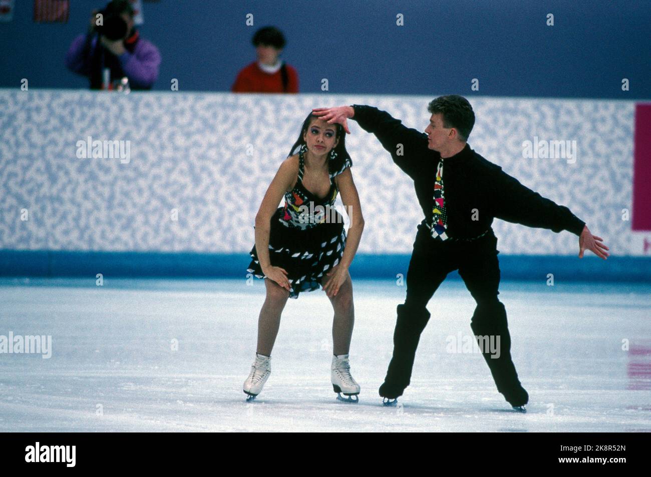 Olympic Toys Lillehammer 1994. Hamar February 1994. Radmila Chrobokova and Milan  Brzy from the Czech Republic. Photo; Johnny Syversen / NTB Stock Photo -  Alamy, image size:1300x954