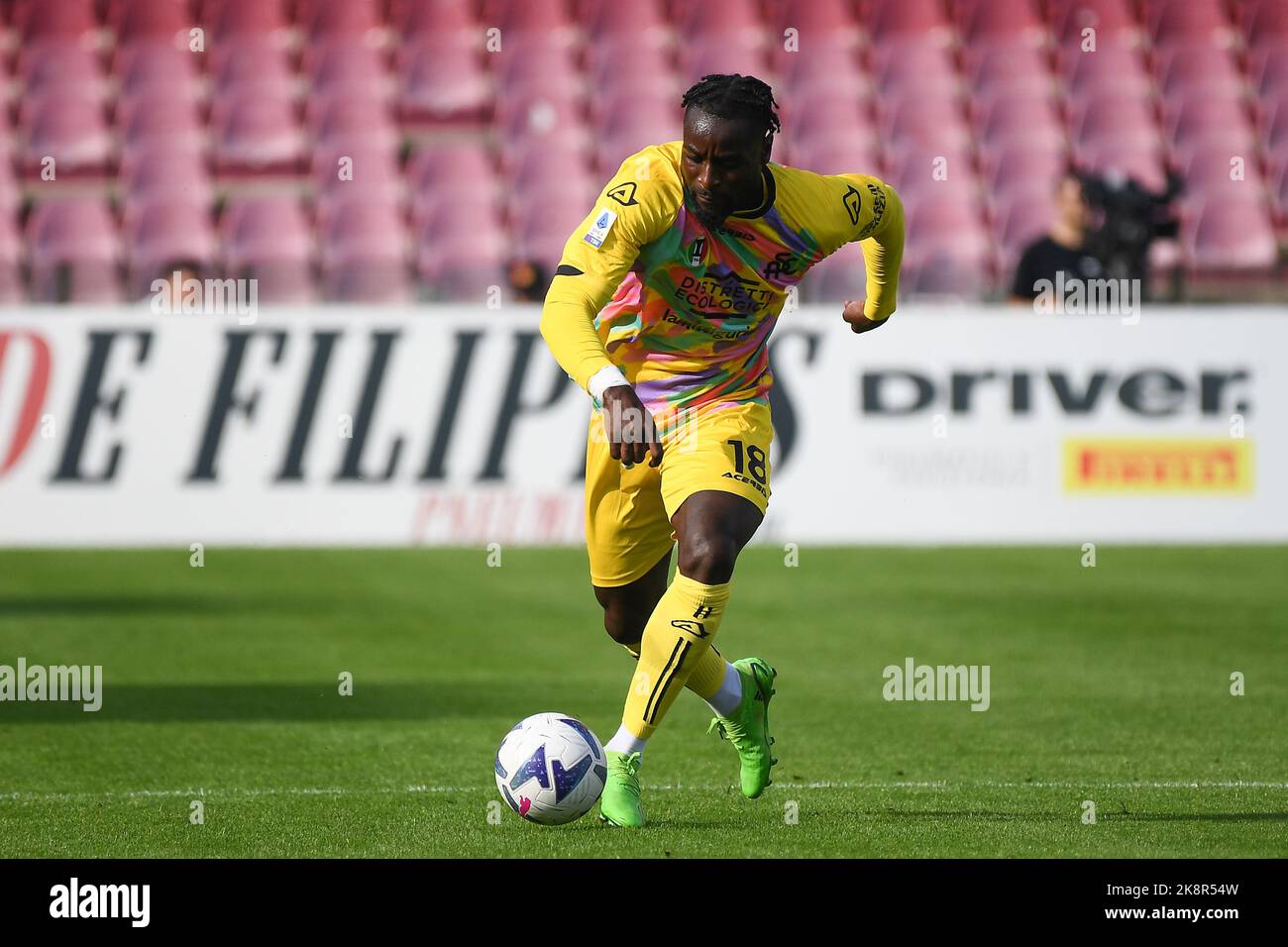 Artemio Franchi stadium, Florence, Italy, October 31, 2021, Lorenzo Venuti ( Fiorentina) and Mbala Nzola (Spezia) during ACF Fiorentina vs Spezia Cal  Stock Photo - Alamy