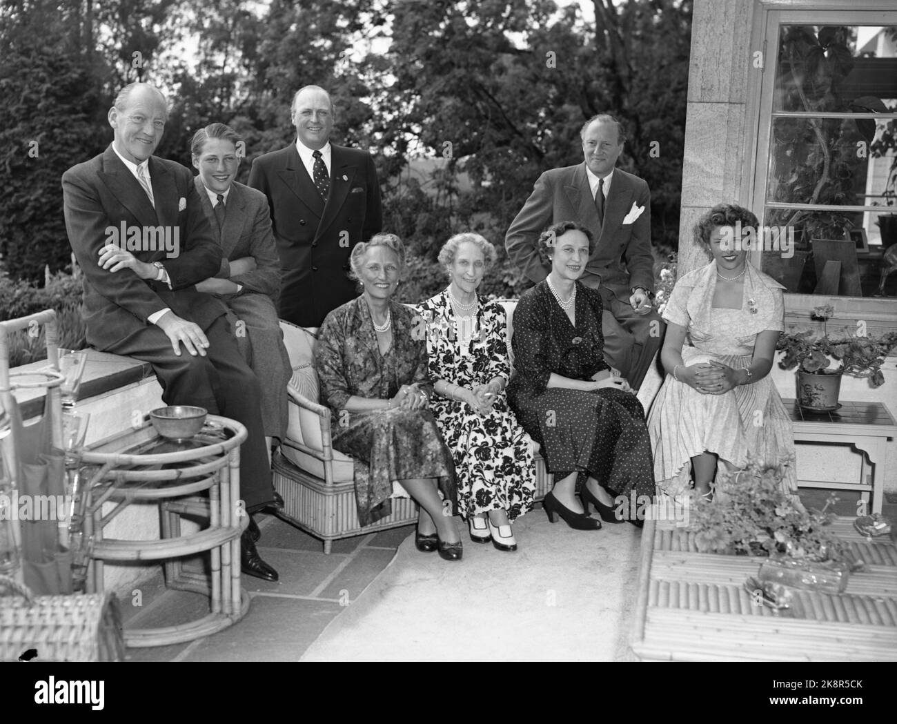 Asker 19530802. Princess of Sweden, Crown Princess Märtha's