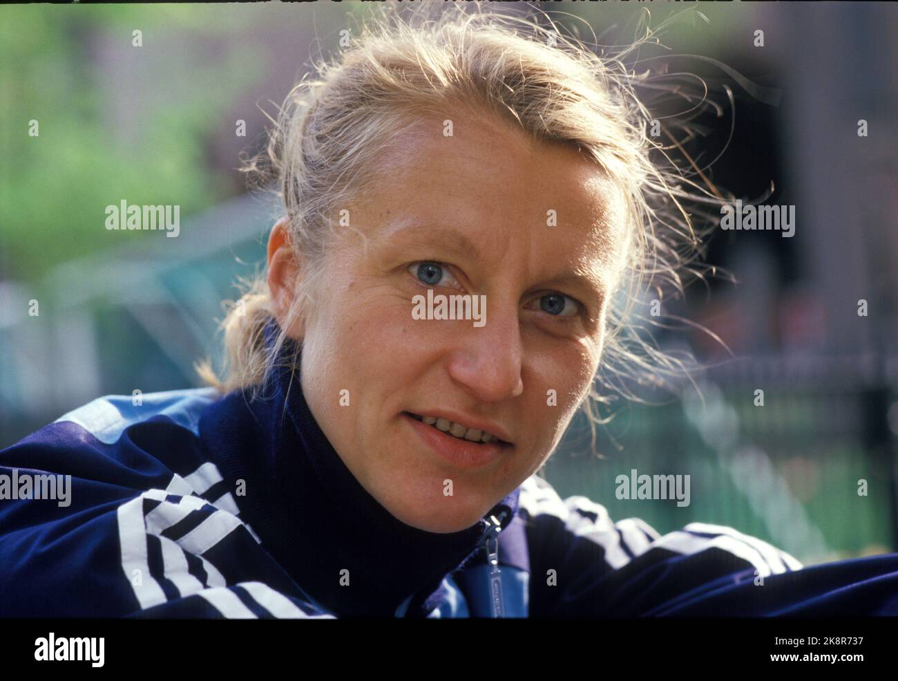 Stockholm, Sweden 19870513 Athletics Conference. Grete Waitz,- Portrait. Photo: Per Løchen / NTB Stock Photo