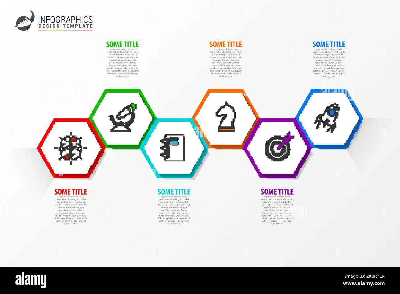 premium vector | infographic design template timeline... Infographic design template. Timeline concept with 6 steps. Can be used ...