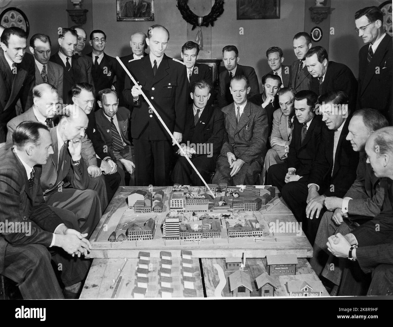 Operation Doorstep, Civil Defense Study, 1953 - Stock Image - C033/4519 -  Science Photo Library