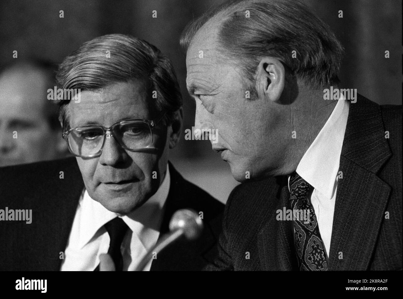 Helmut schmidt tv is on a norwegian visit hires stock photography and