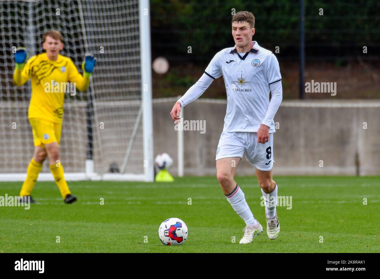 Swansea, Wales. 24 October 2022. Joel Cotterill of Swansea City in