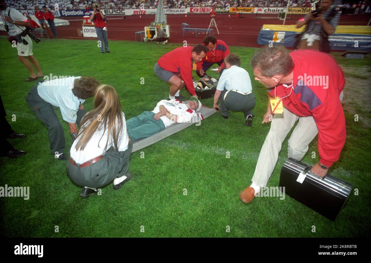 Oslo 19940722 Athletics, Bislett Games Accidents during the javelin