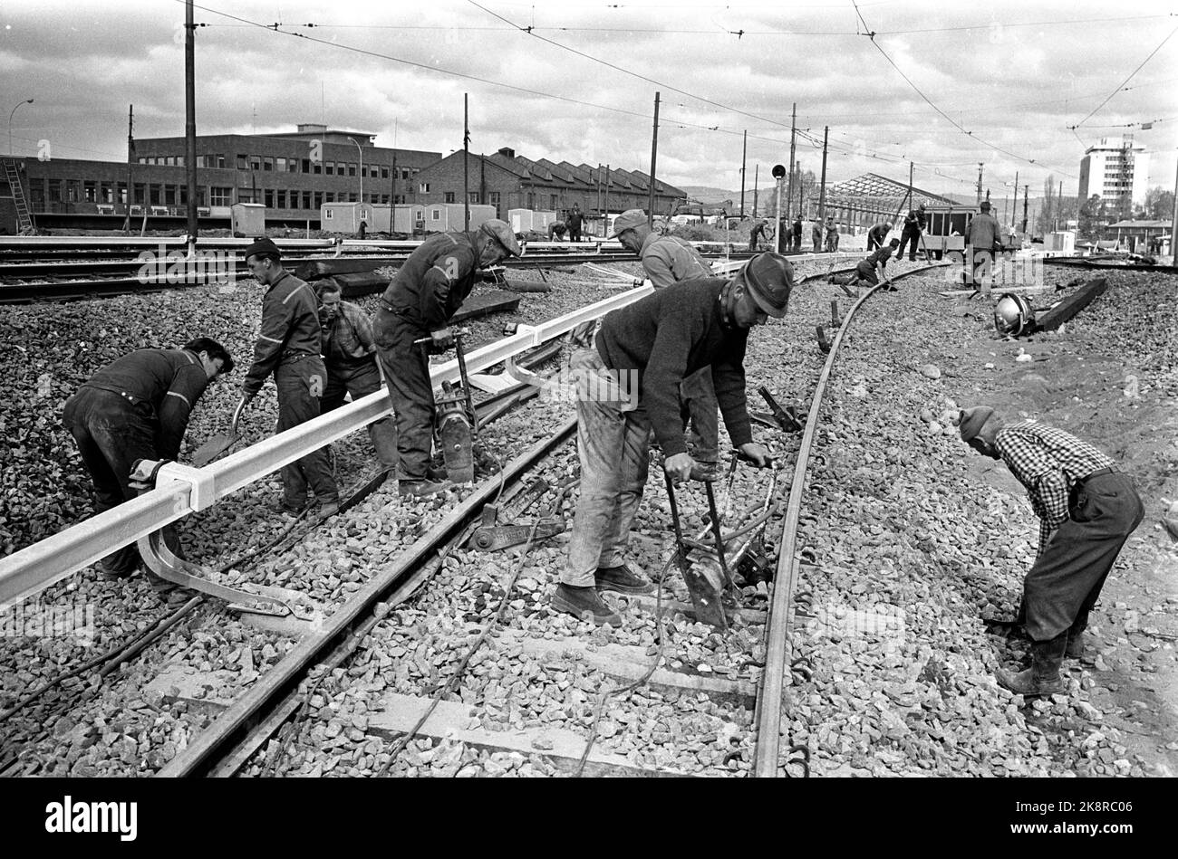 Oslo 19660526 oslos new subway tunnel track is officially opened hires