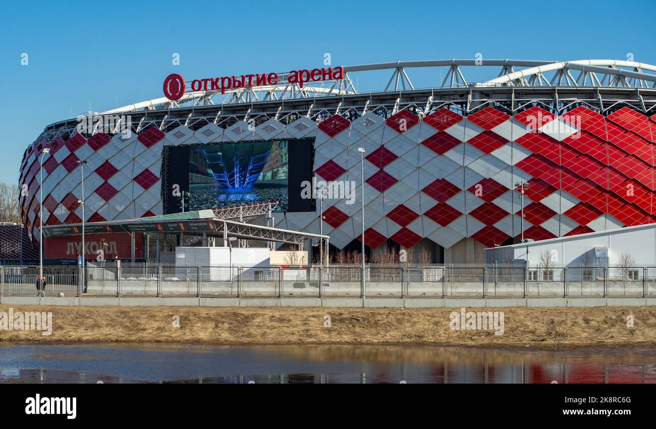 Otkritie Arena Spartak Stadium. Moscow Editorial Stock Photo