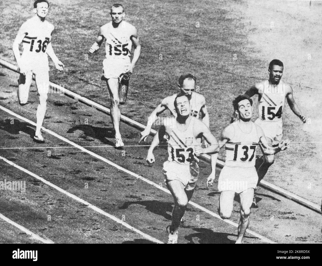 Australia 1956 audun boysen in action hires stock photography and