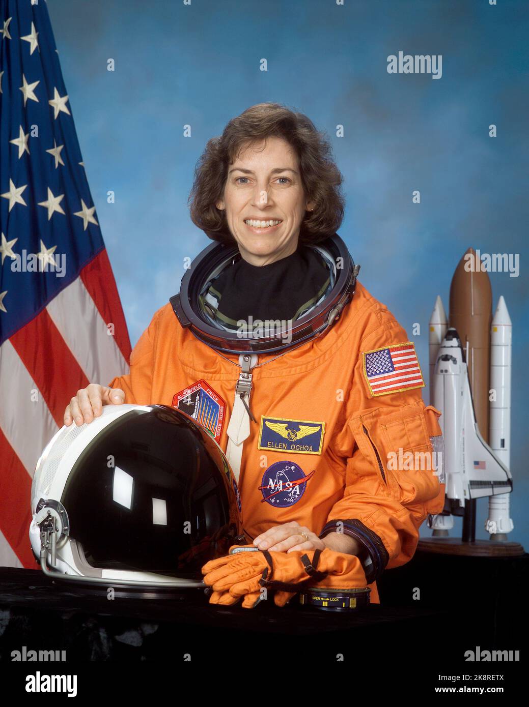 Ellen Ochoa (b. 1958) American engineer, former astronaut and former director of the Johnson Space Center. Stock Photo