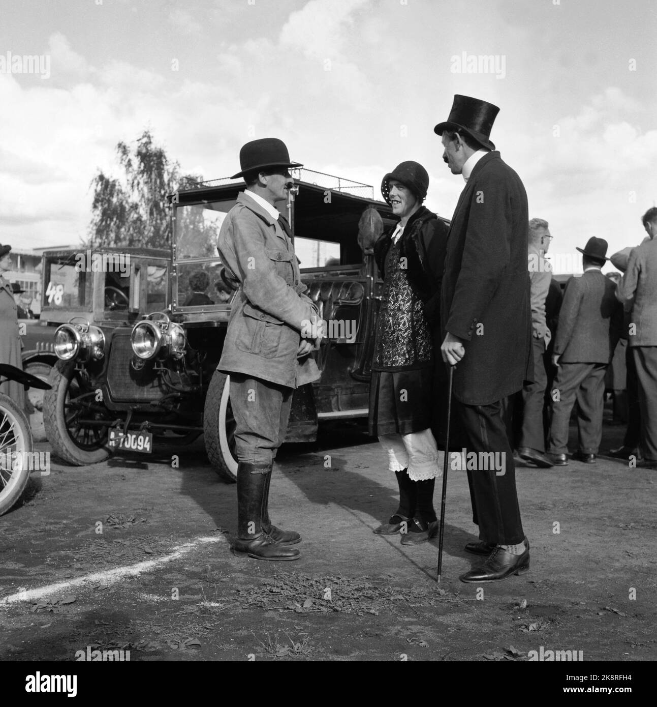 Oslo 19540918 Norsk Veteranvognklubb's car race for vintage cars