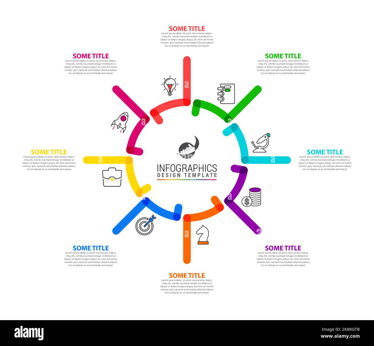 Infographic design template. Creative concept with 8 steps. Can be used ...