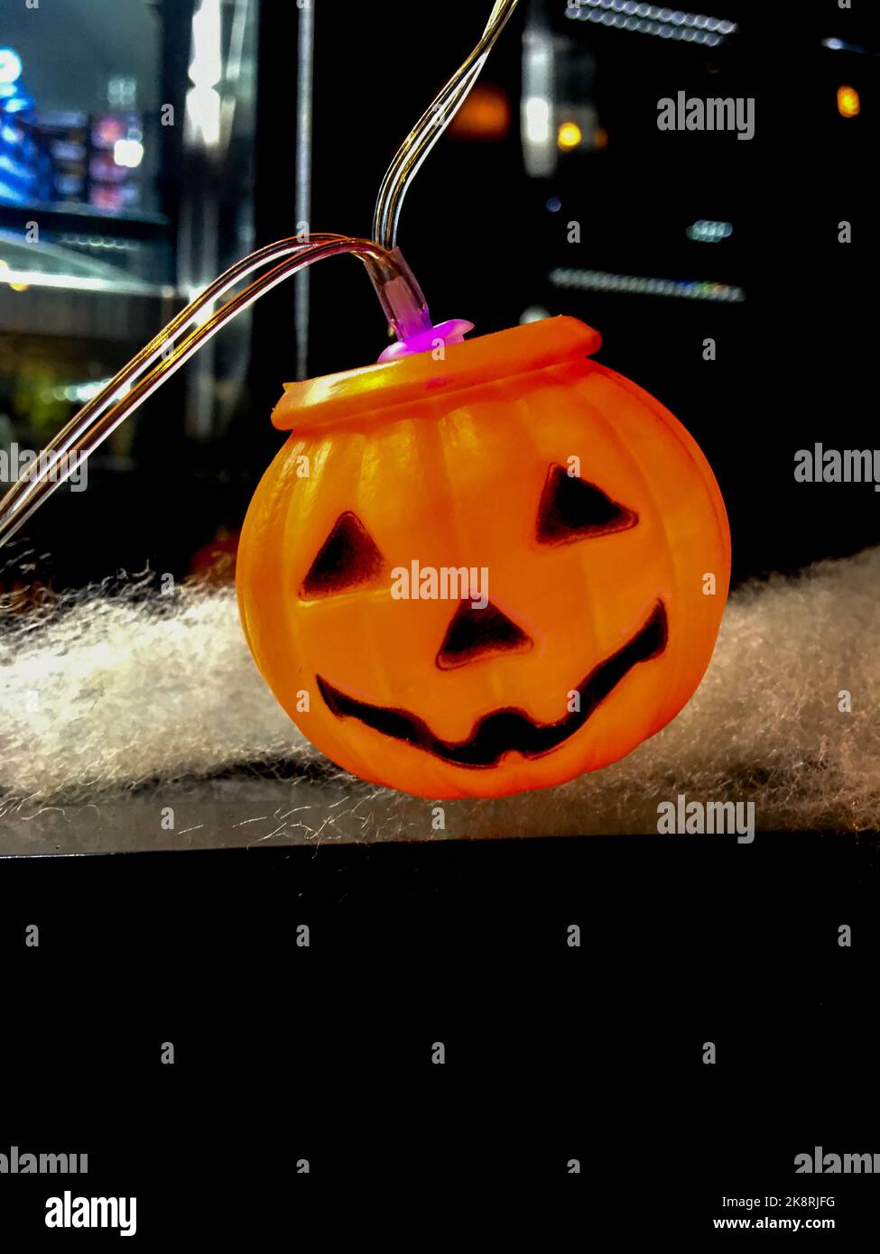 Halloween pumpkin for room decoration Stock Photo
