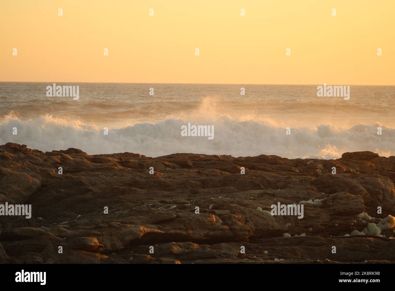 Strong Beach Strong wind sea in sunset hi-res stock photography and images - Alamy