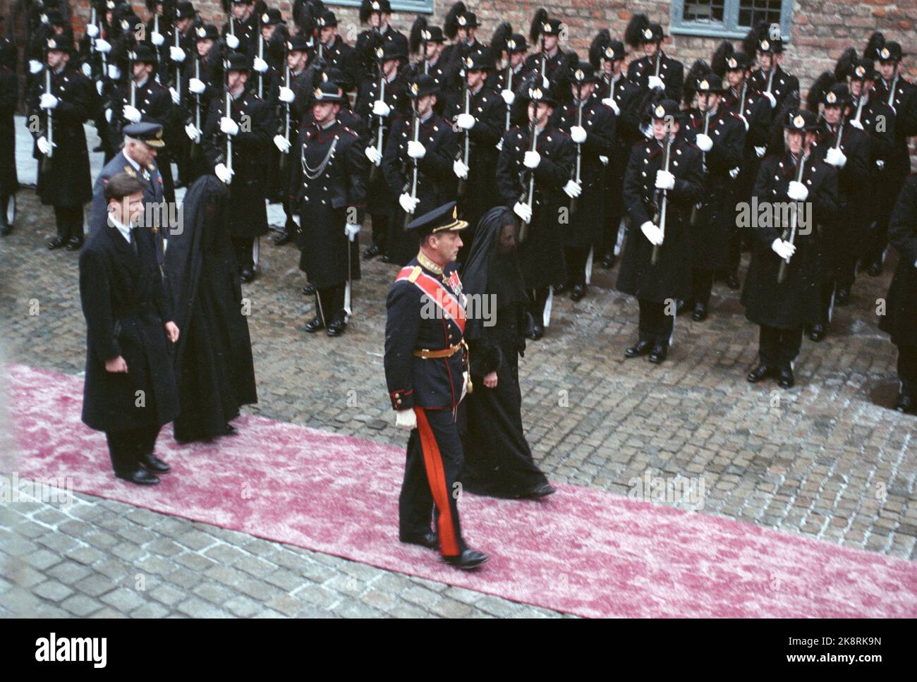 Oslo 19910130 King Olav V Funeral From The Procession With King Olav oslo-19910130-king-olav-v-funeral-from-the-procession-with-king-olav