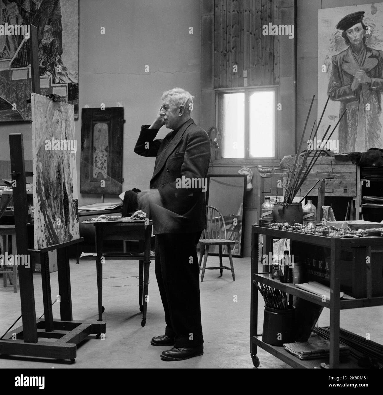 Oslo February 23, 1957. In the western tower in the town hall, the ...