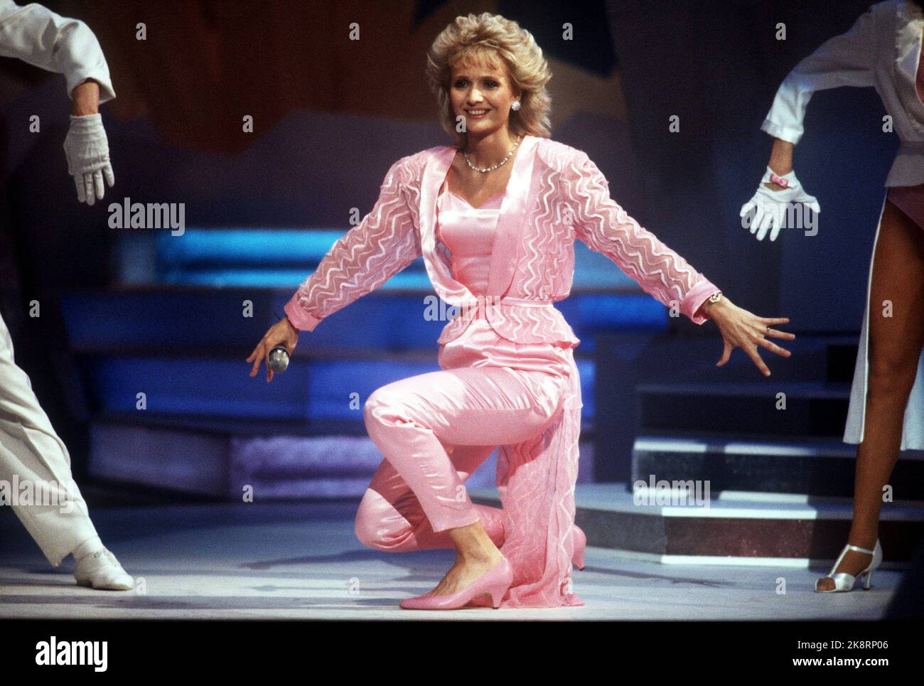 Bergen 19860503 melody grand prix 1986 in grieghallen hi-res stock