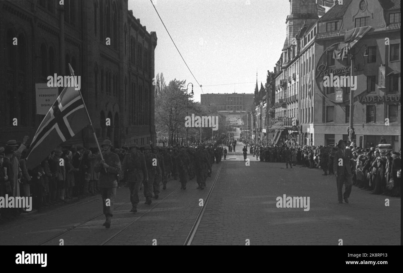 Oslo 19450512 Peace Days 1945 Norwegian Police Troops That Have Been Oslo 19450512 Peace Days 1945 Norwegian Police Troops That Have Been