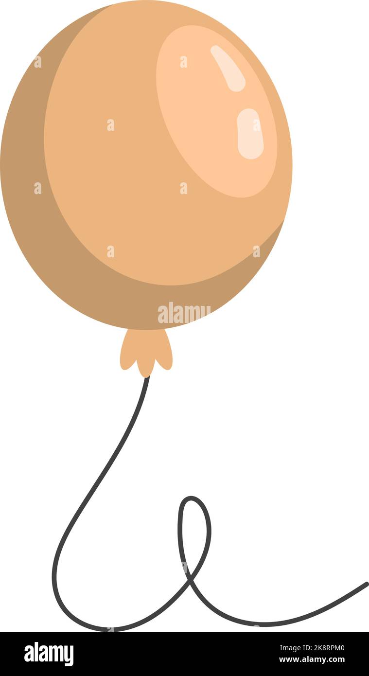 golden balloon helium floating icon Stock Vector Image & Art - Alamy