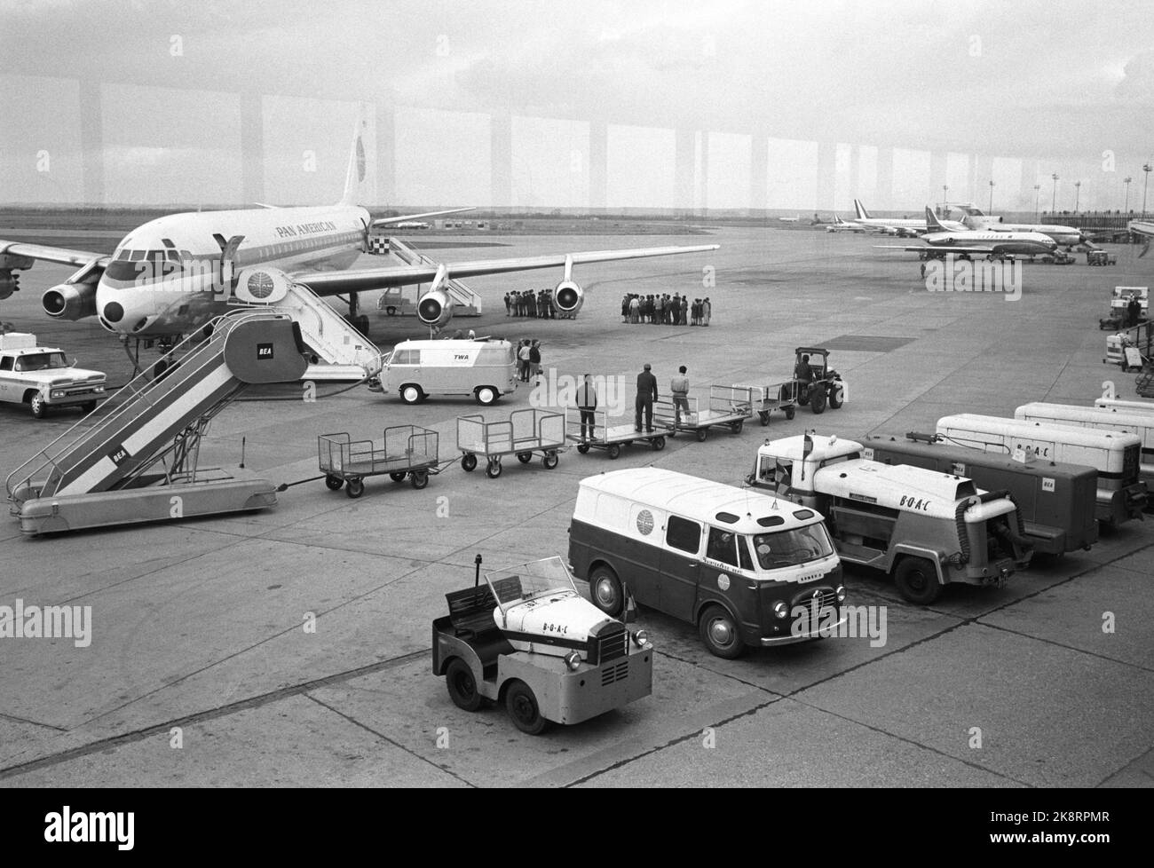 Bangkok June 5, 1965, Thailand. For 5 years, the airline SAS has built up Thai Airways International Ltd (Thai International) in Thailand, for mutual joy and benefit. The company has three caravels and about 700 employees of which 37 Scandinavians. Here from Bangkok airport. Photo: Sverre A. Børretzen / Current / NTB Stock Photo