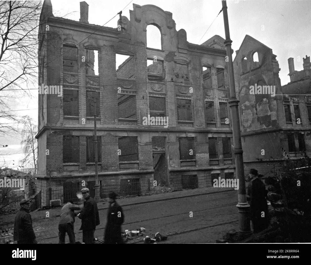 Oslo 19431222 Norway during the occupation. The explosion disaster at ...