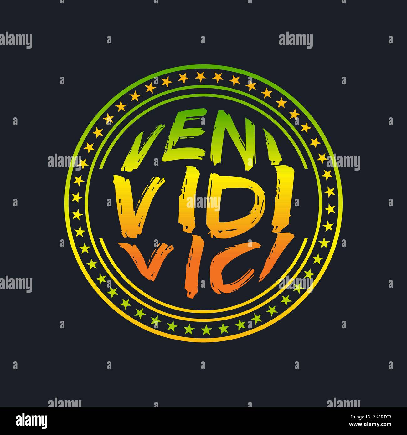 Veni vidi vici latin quote poster translation i Vector Image