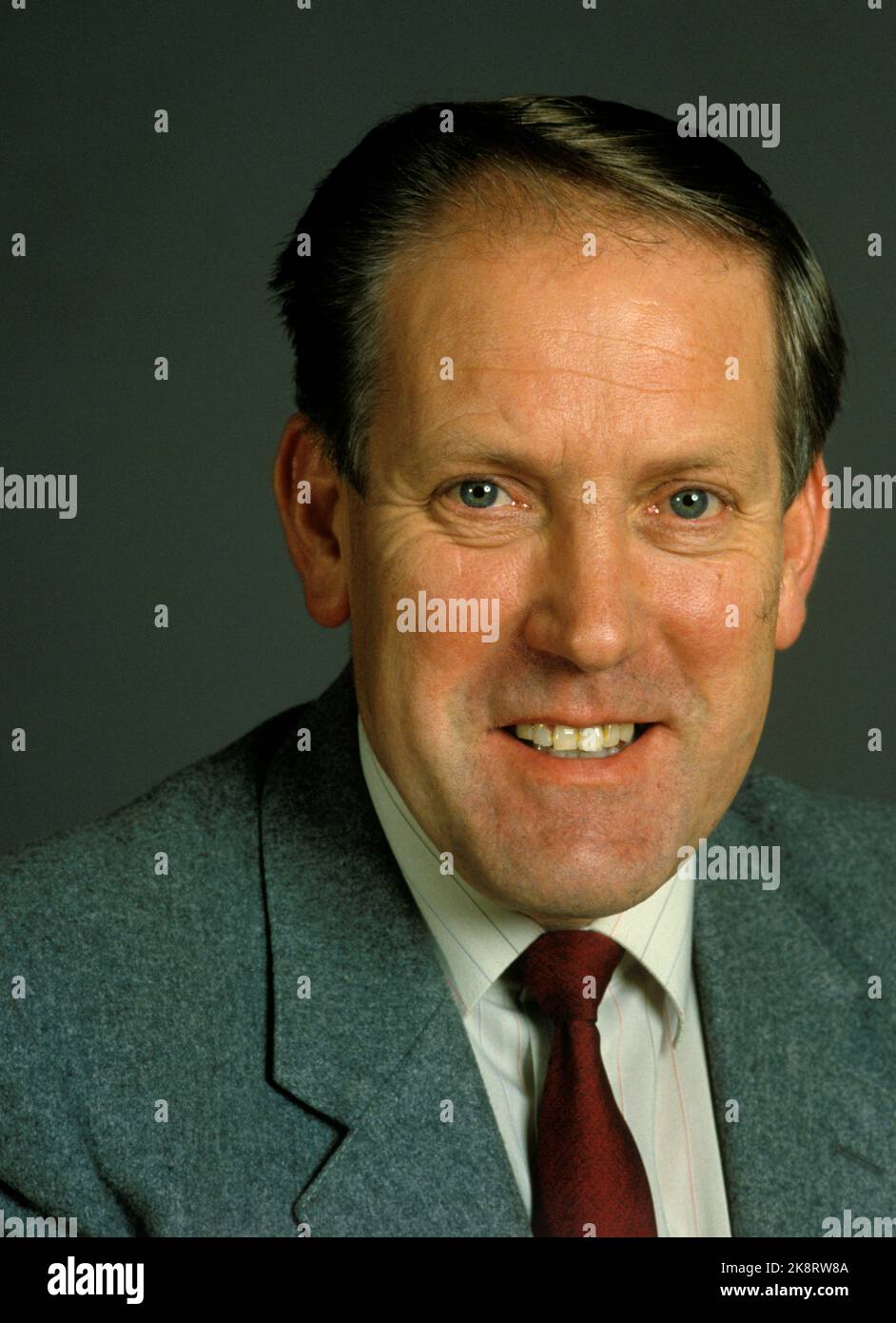 Oslo November 1985. Storting representative for Hordaland (A) Bjarne Kristiansen.  Photo; Inge Gjellesvik / NTB / NTB Stock Photo