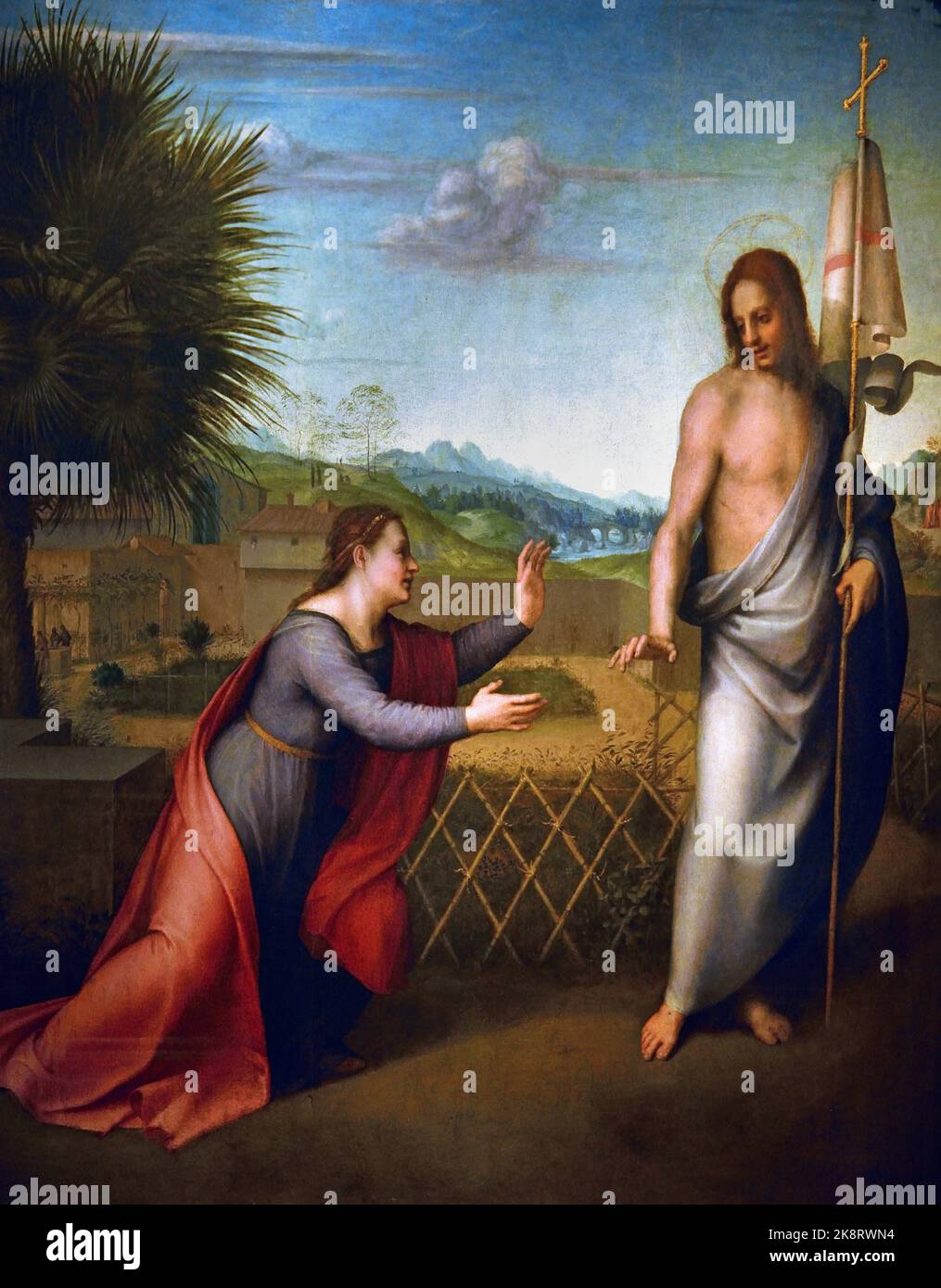 Noli me tangere 1509 -1510 Andrea del Sarto 1486–1530 Italian painter from Florence,  High Renaissance and early Mannerism. Italy Stock Photo