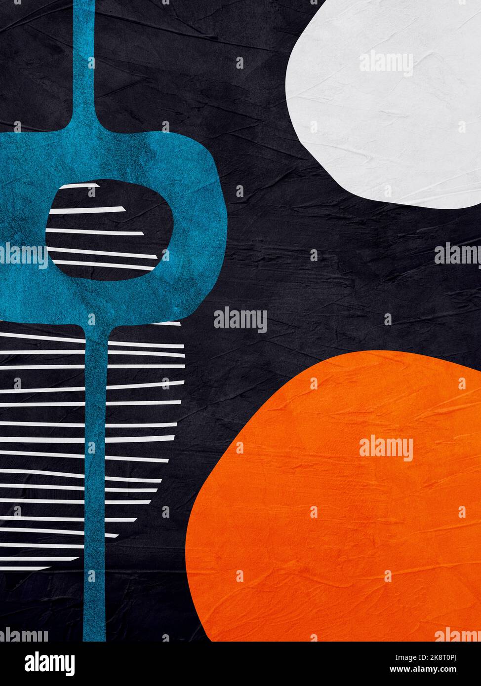 Abstract art of geometric shapes with colorful texture, modern art and ...