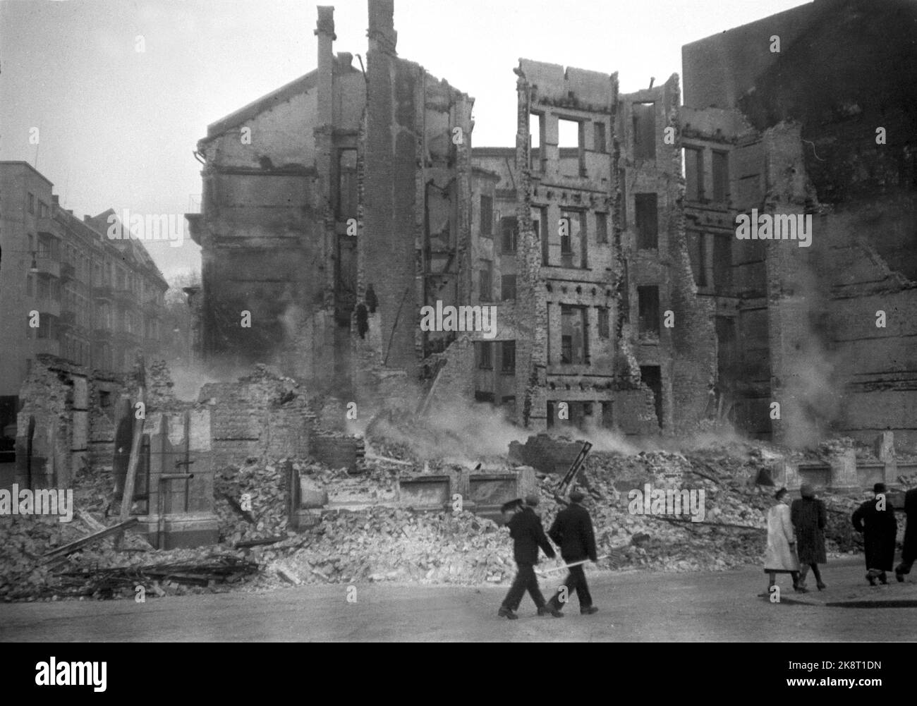 Oslo 19431222 Norway during the occupation. The explosion disaster at ...