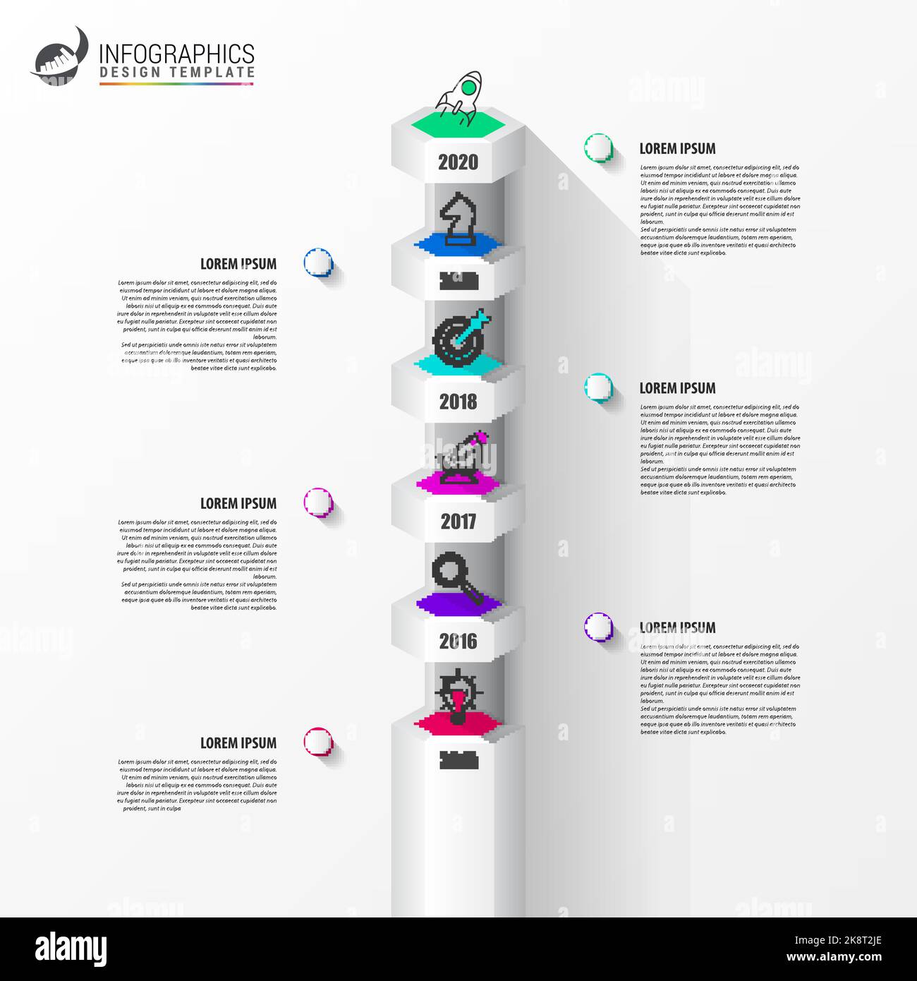premium vector | infographic design template timeline... Infographic design template. Timeline concept with 6 steps. Can be used ...