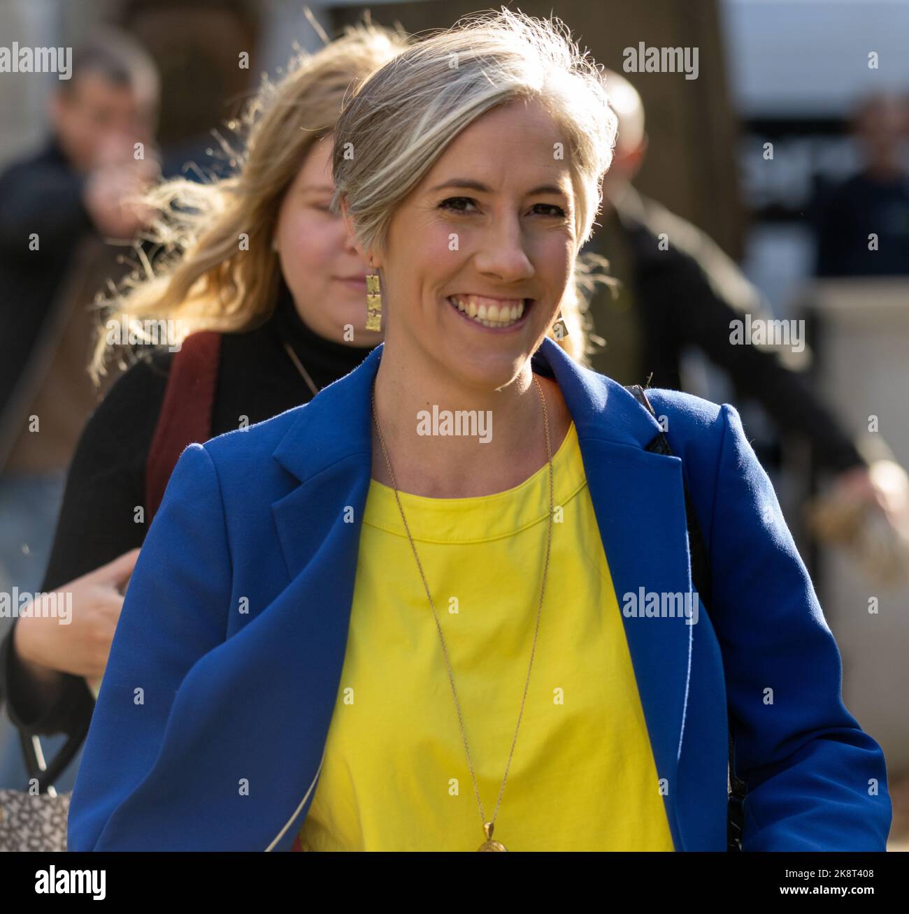 London, UK. 24th Oct, 2022. Politicians on College Green London UK Daisy Cooper Liberal Democrat MP, and deputy leader of the liberal democrats, Credit: Ian Davidson/Alamy Live News Stock Photo