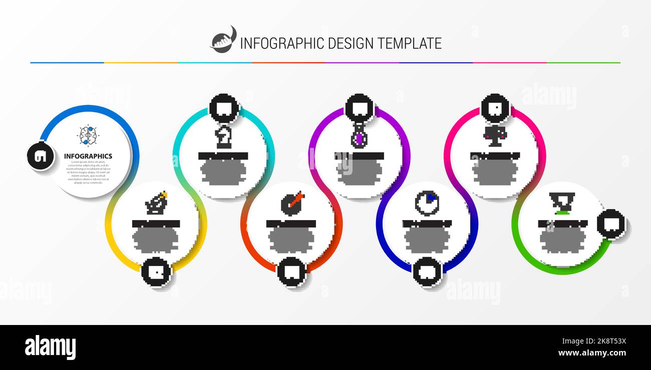 Infographic design template. Creative concept with 8 steps. Can be used ...