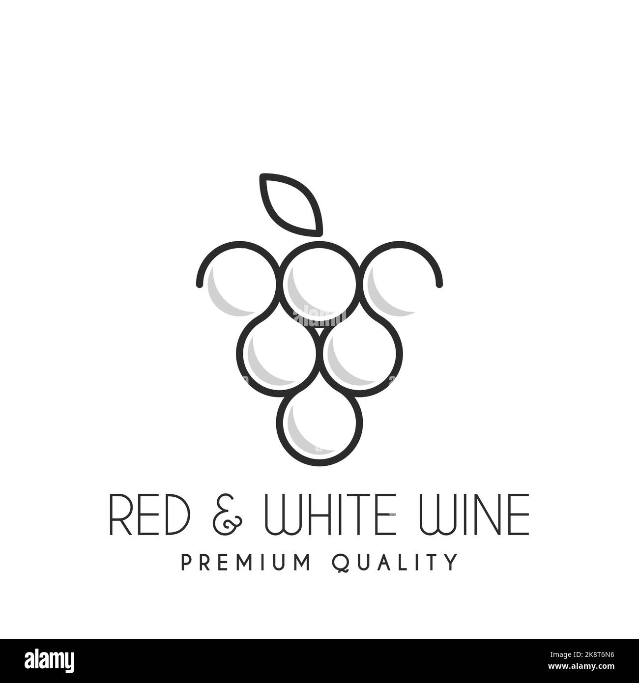 Wine store icon. Emblem isolated on white background. Vector