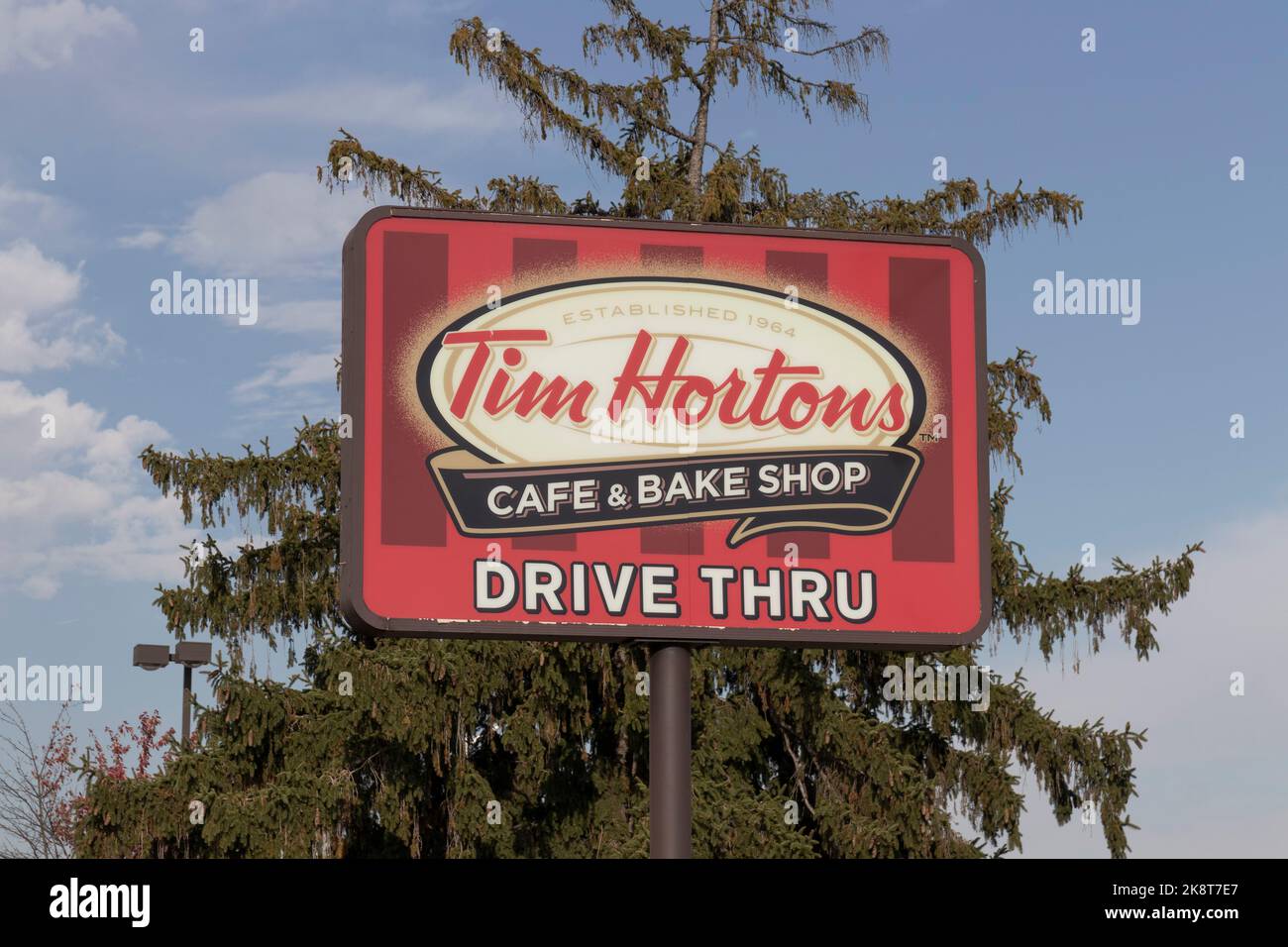 Troy Circa October 2022 Tim Hortons Cafe & Bake Shop. This is the US