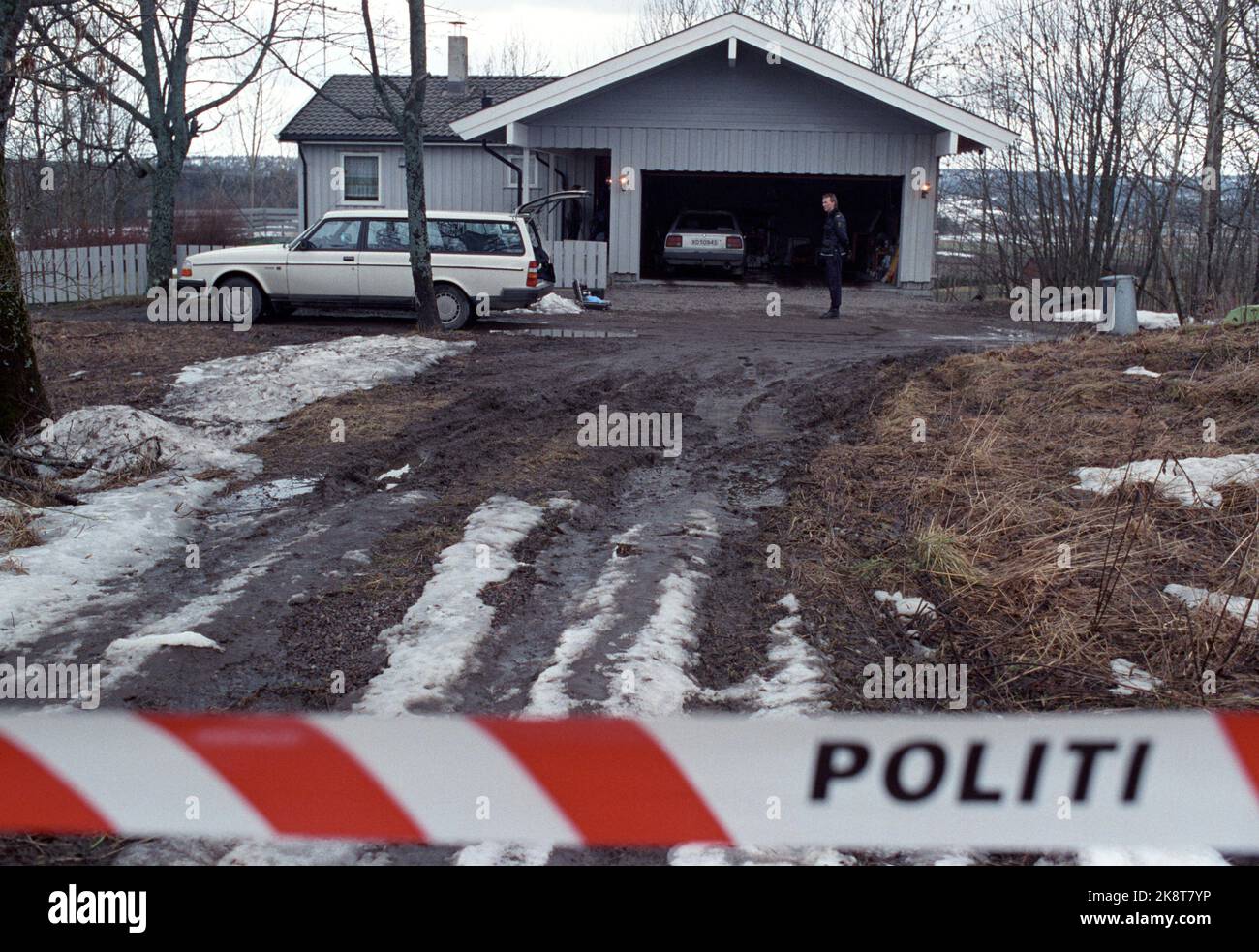 Vestfold, hood on March 23, 1991. Married couples found killed in their own home. The daughter's rebellion against her parents was part of the motif for the tragic double murder of the married couple Anne Marie Skjæggestad (40) and Dag Skjæggestad (43) at the hood in Ramnes Municipality in Vestfold. The daughter's 17 -year -old girlfriend performed the killing that the two together had planned. Photo: Annica Thomsson / NTB / NTB Stock Photo