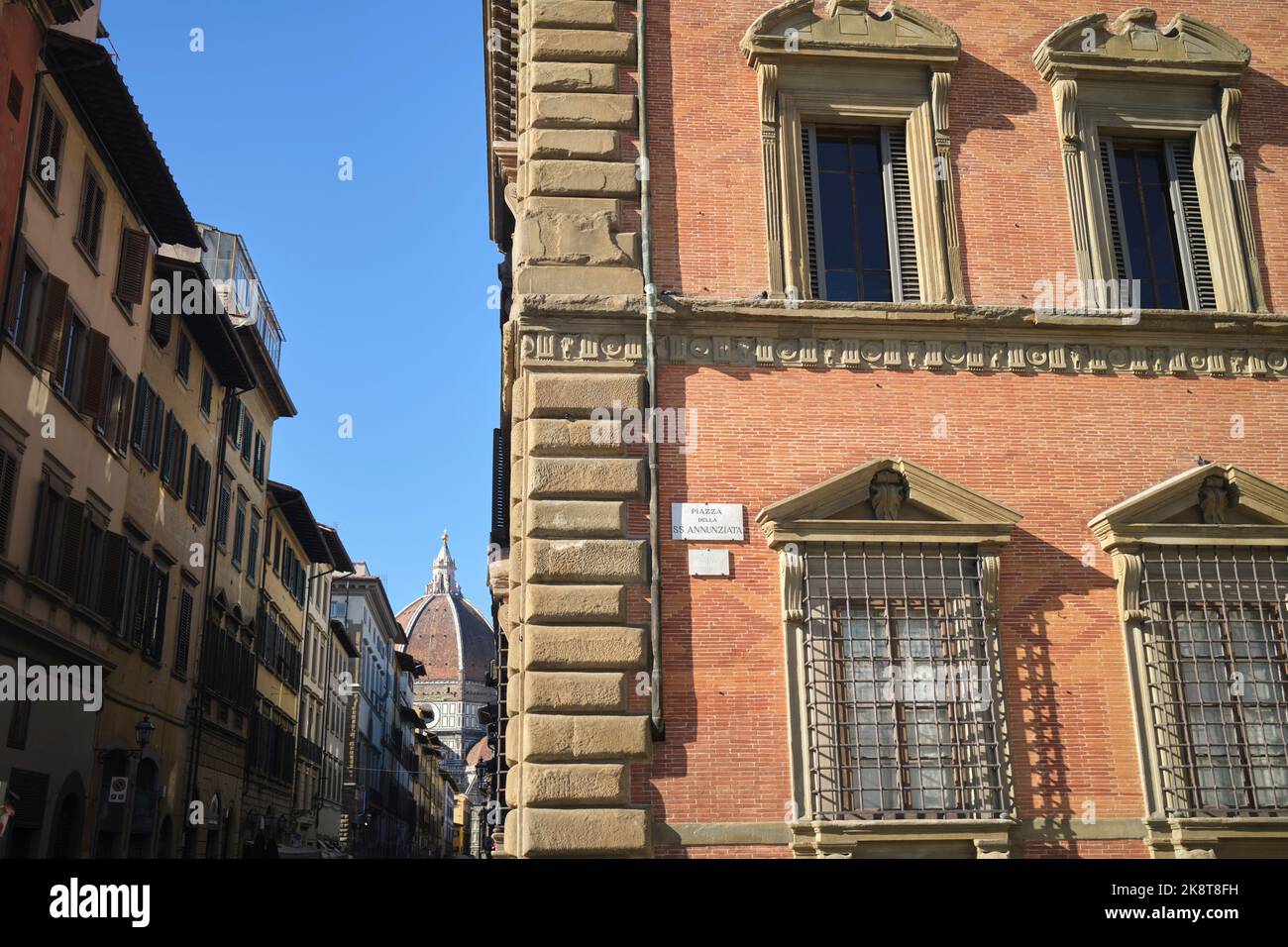 Piazza Annunziata Florence Italy Stock Photo