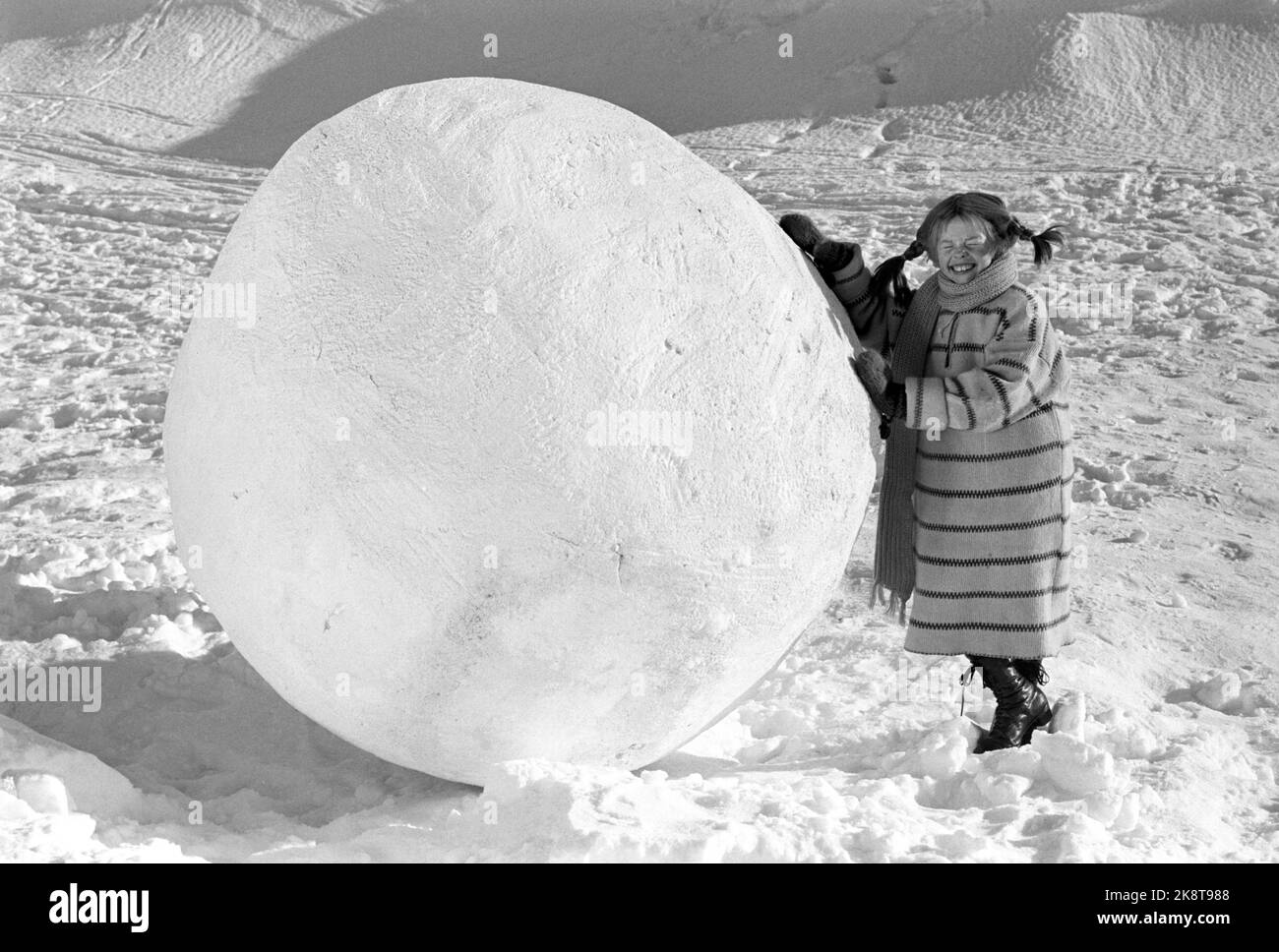 Røros March 1968 Recording the movie about Pippi Longstocking from the ...