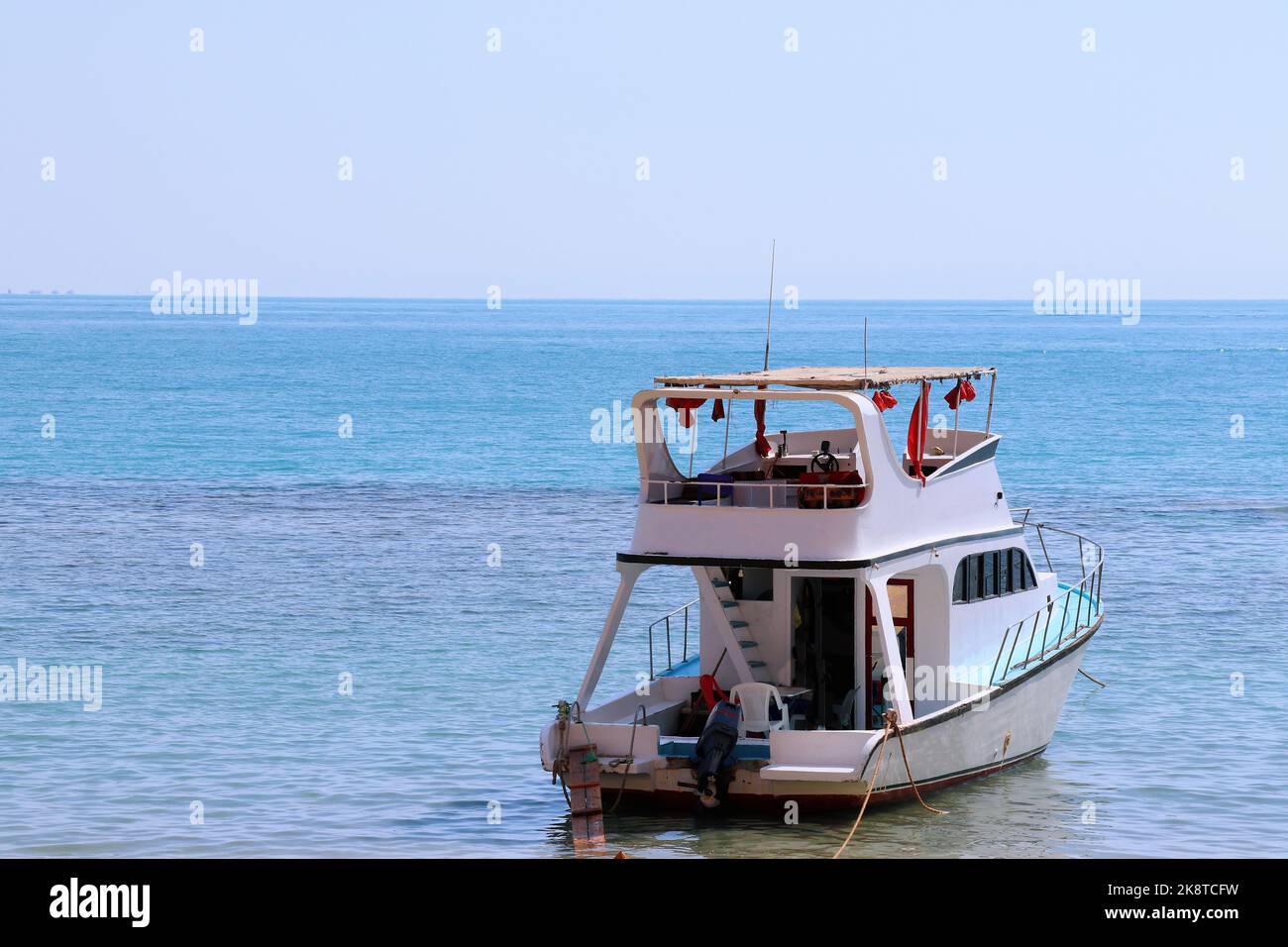 A closeup shot of a ship in the red sea, Egypt Stock Photo - Alamy