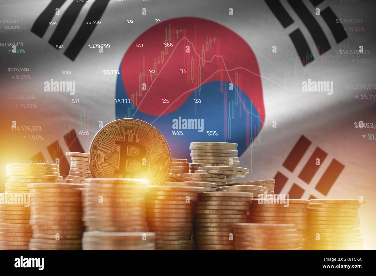 South korea coin hi-res stock photography and images - Alamy