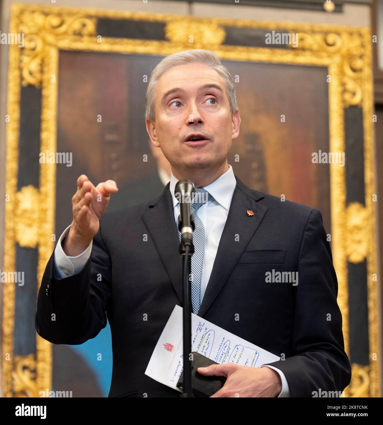 Innovation, Science and Industry Minister FrancoisPhilippe Champagne